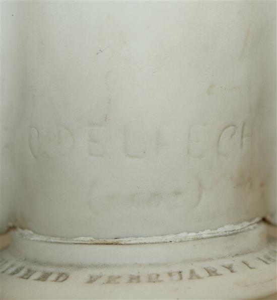 A Copeland parian bust of the Apollo Belvedere, after C. Delpech, 33cm